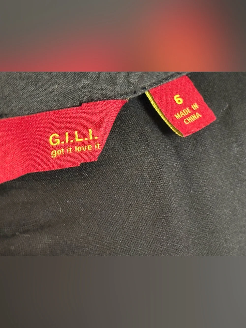 G.I.L.I. Black Pencil Skirt with Front Zip & Pocket Zippers